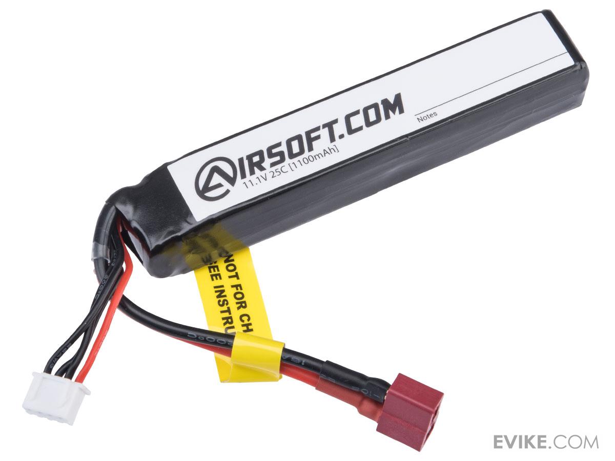 Airsoft.com 11.1v High Performance Airsoft Battery (Model: For Deans / T-Plug Connector / 1100mAh)