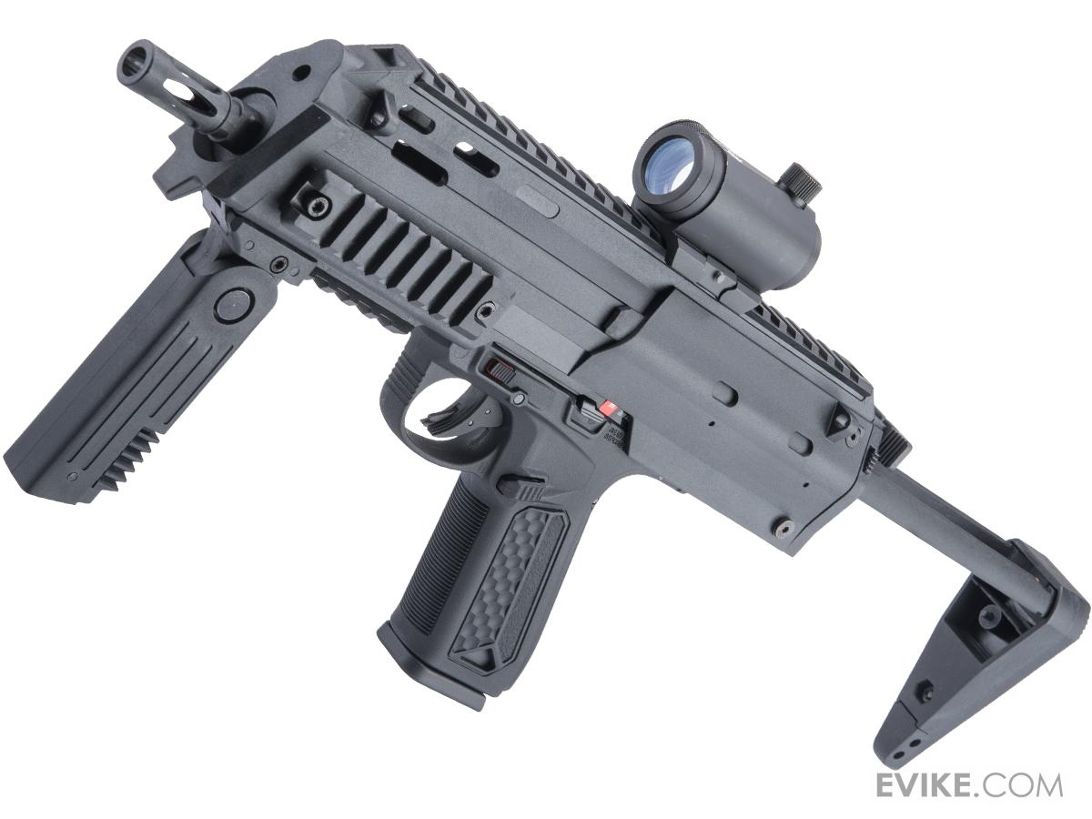 CTM AP7 Completed Gas Blowback SMG w/ Action Army AAP-01 Airsoft Pistol Installed (Color: Black)