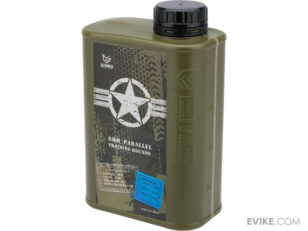EMG International Match Grade Plant-Based 6mm Airsoft BBs - 5000 Rounds (Weight: .28g)