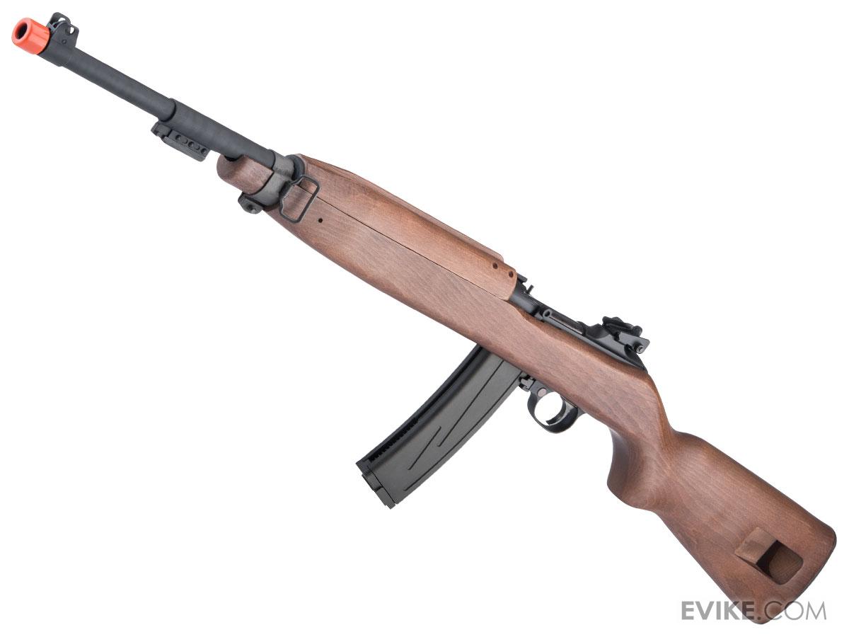 King Arms Full-Auto M2 Carbine Gas Blowback Rifle w/ Real Wood Furniture (Model: Full Stock)