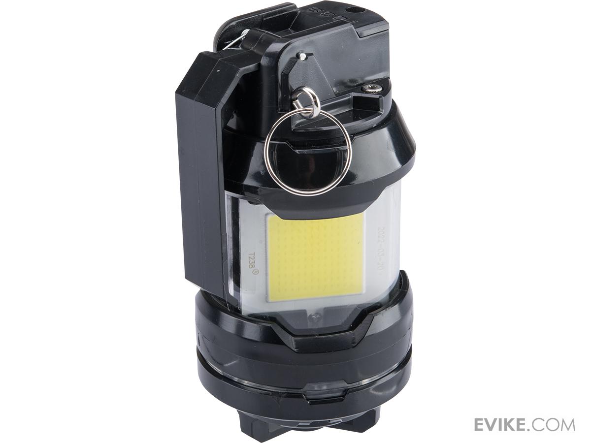 T238 Rechargeable Tactical Prop Electric Flashbang w/ Strobe and Alarm (Color: Black)
